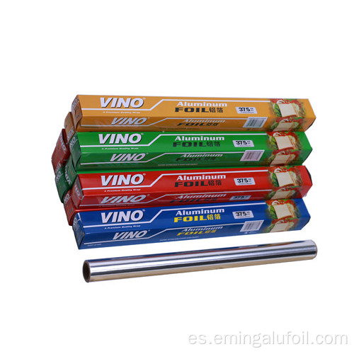 Rollo de papel de aluminio de grado alimenticio resistente